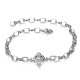 Schutzkreuz 18mm Silber 925 mit Energiekreis als Armband NEU