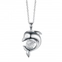 Energie-Schutz-Anhänger Delphin in 925 Silber