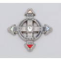 Schutzkreuz als Aufkleber in 40mm aus Zink