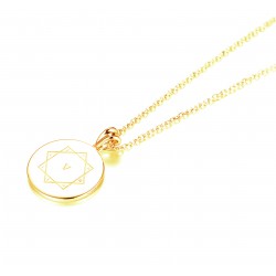 Kraft-Amulett 18mm in Gelbgold 585