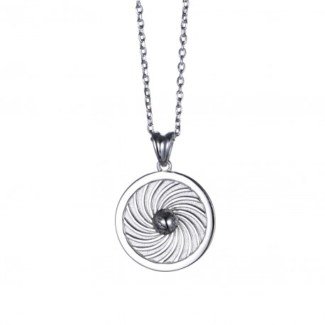 Energie-Schutz-Kreis Erde 18mm 585 Weißgold