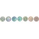Energieglasscheibe 80 mm Facettenrand
