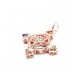 Schutzkreuz 585 in 3D Roségold in 30 mm NEU