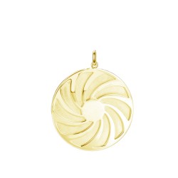 Schutzamulett "Sonnenuhr" 14K Gelbgold