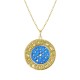 Schutzamulett "Sonnenuhr" 14K Gelbgold