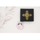 Kristall "P9" 42mm achtkant Rosa