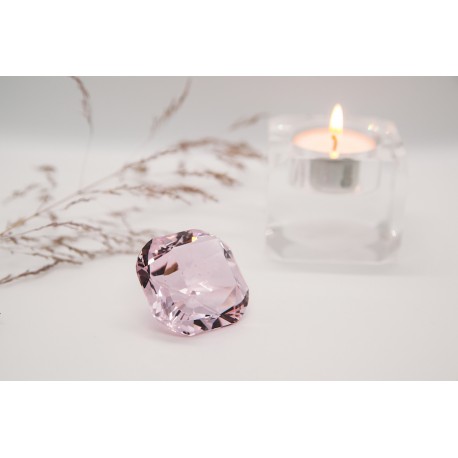 Kristall "P9" 42mm achtkant Rosa