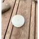 Grüner Onyx als Massagestein mit Atlantis-Symbol
