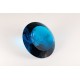 Lichtkristall 15cm rund Azurblau