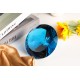 Lichtkristall 15cm rund Azurblau