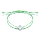 Armband in 5 Farben Kleeblatt in 9mm