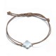 Armband in 5 Farben Kleeblatt in 9mm