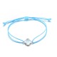 Armband in 5 Farben Kleeblatt in 9mm