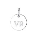 Schutzamulett „V9“ in 925 Silber