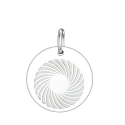 Energiekreis eingraviert 18mm in Silber 925