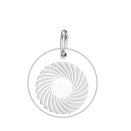 Energiekreis eingraviert 18mm in Silber 925
