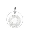 Energiekreis eingraviert 18mm in Silber 925