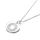 Energiekreis eingraviert 18mm in Silber 925