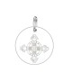 Schutzkreuz Anhänger eingraviert 18mm in Silber 925