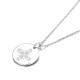 Schutzkreuz Anhänger eingraviert 18mm in Silber 925