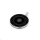 SSH-Amulett 21mm mit echtem Obsidian in 925 Silber