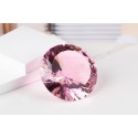 Lichtkristall 15cm rund Rosa