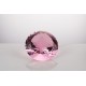 Lichtkristall 15cm rund Rosa