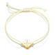 Glücksbringer Kleeblatt mit Schutzkreuz Armband 11mm Gelbgold 585
