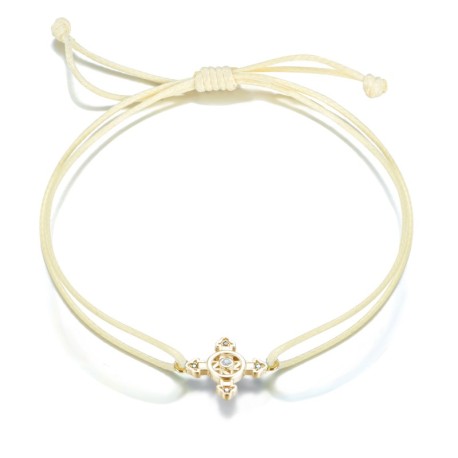 Schutzkreuz als Armband  in 11mm 585 Gelbgold