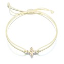 Schutzkreuz als Armband  in 11mm 585 Gelbgold