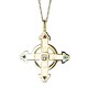 Schutzkreuz Silber 925 30mm vergoldet