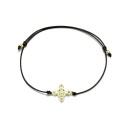 Schutzkreuz als Armband in 925 Silber 11mm vergoldet