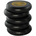 Energiestein aus Basalt mit Energiekreis in Gold