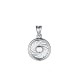 Energie-Schutz-Kreis 12mm Silber 925 Lücke