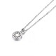 Energie-Schutz-Kreis 12mm Silber 925 Lücke