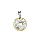 Energie-Schutz-Kreis 18mm Silber 925 Lücke