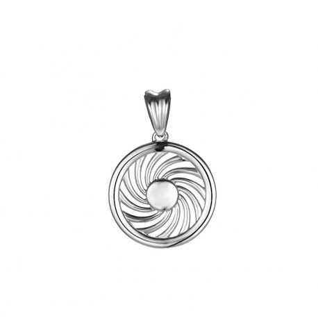 Energie-Schutz-Kreis 18mm Silber 925 Lücke