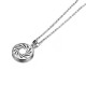 Energie-Schutz-Kreis 18mm Silber 925 Lücke