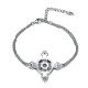 Schutzkreuz Silber 925 als Armband