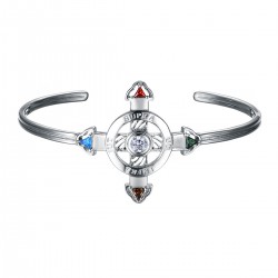 Schutzkreuz 30mm Silber 925 als Armreif NEU