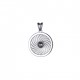 Energie-Schutz-Kreis Erde 18mm Silber 925