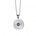 Energie-Schutz-Kreis Erde 18mm Silber 925