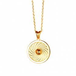 Energie-Schutz-Kreis Erde 18mm 585 Gelbgold