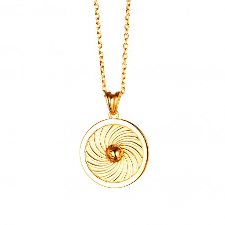 Energie-Schutz-Kreis Erde 18mm 585 Gold